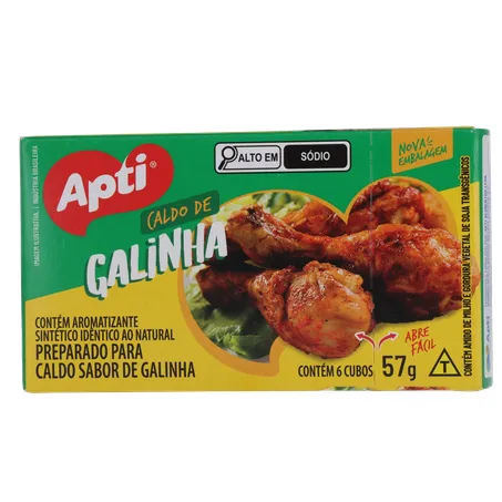 Caldo em Cubos Apti Galinha Caixa com 6un - 57gr 360-1