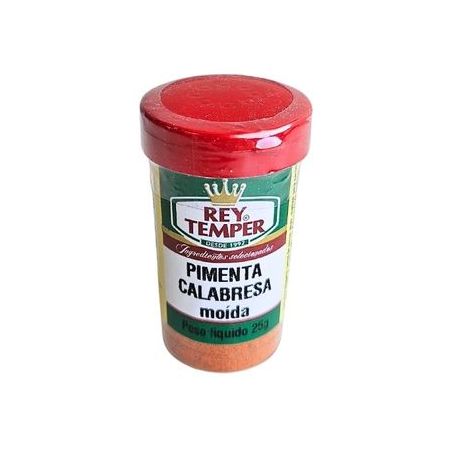 CONDIMENTOS REY TEMPER PIMENTA CALABRESA MOÍDA POTE 25G