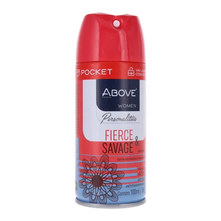 Desodorante above fierce & savage feminimo aerossol 100ml 360-34