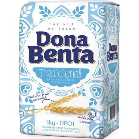 Far De Trigo Dona Benta 1kg Papel