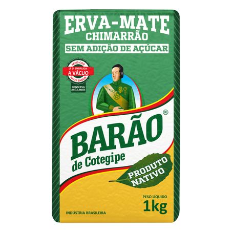 ERVA-MATE CHIMARRÃO A VÁCUO BARÃO DE COTEGIPE 1KG