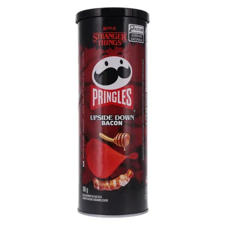 SALGADINHO BATATA PRINGLES NETFLIX STRANGER THINGS BACON 100G