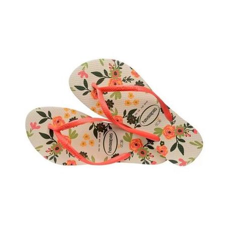 SAND HAV SLIM ROMANCE BEGE PALHA/VERMELHO 37/38
