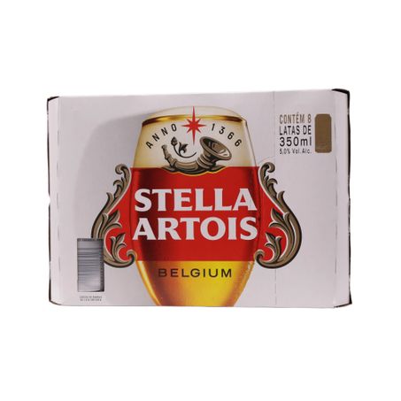 Cerveja stella artois 350ml c/8 und 360-31