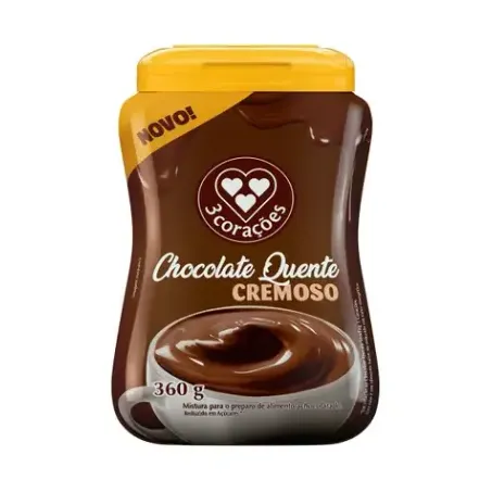 Achoc Po 3 Coracoes 360g Chocolate Quente Cremoso