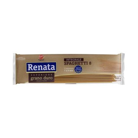 Macarrão Integral Renata Superiore Spaghetti N8 Pacote 500G