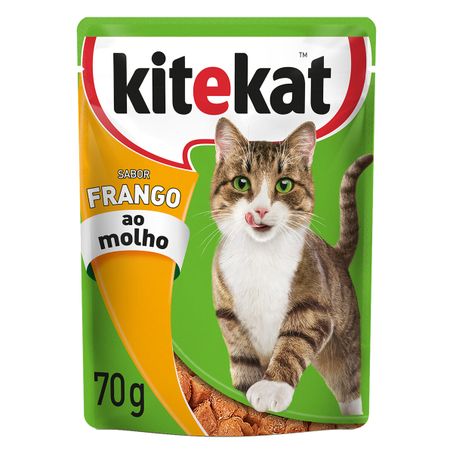 Racão kitekat sachê frango ao molho 70g