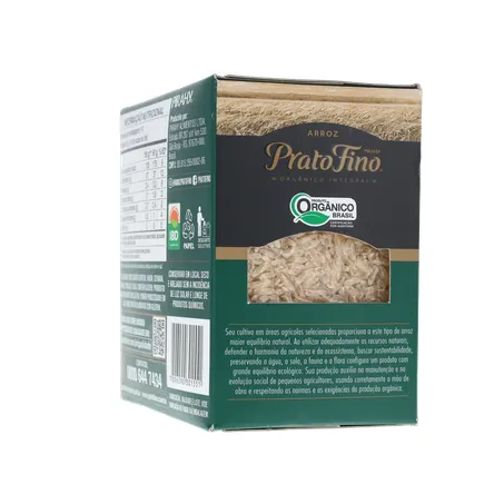 ARROZ PRATO FINO 500G ORGANICO 360-25