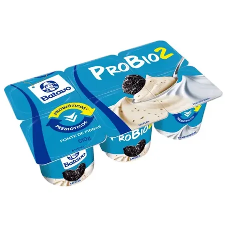 Iogurte Batavo 510g Ameixa Zero Lactose