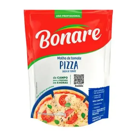 Molho de tomate Bonare para pizza 1,7kg
