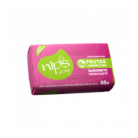 SABONETE NIPS ALL DAY FRUTAS VERMELHAS 85G ROSA