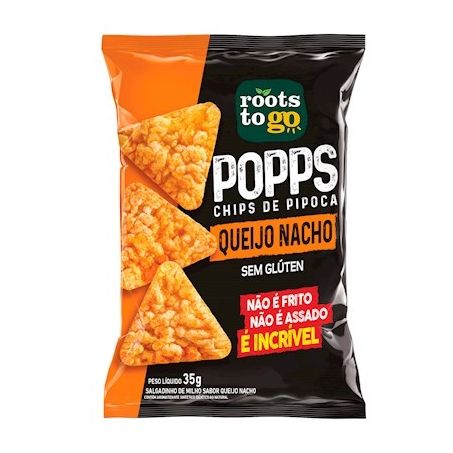 CHIPS DE PIPOCA QUEIJO NACHO ROOTS TO GO
