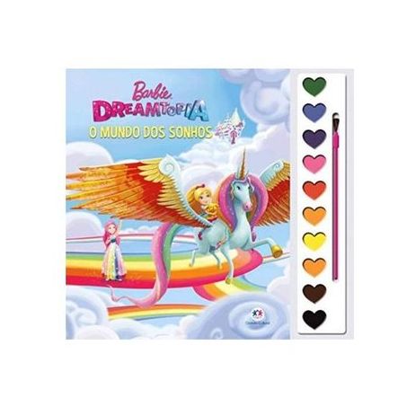 Livro Aquarela Barbie Dreamtopia O Mundo Dos Sonhos