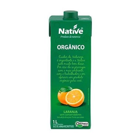SUCO ORG NATIVE LARANJA 1L