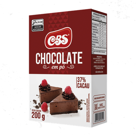 CHOCOLATE EM PO 37% 200G CBS