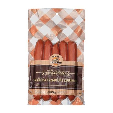 Salsicha fazenda tradição frankfurt defumada 170g