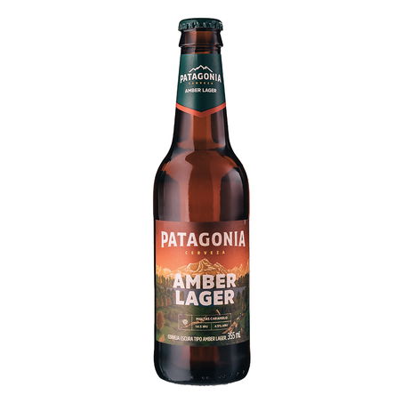 Cerveja amber lager patagonia long neck