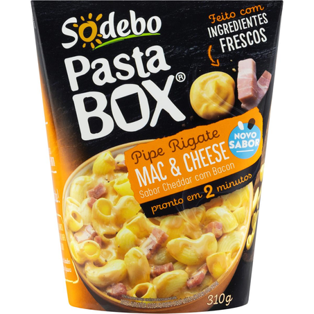 Pasta Box Sodebo 310g - Pipe Rigate - Macn Cheese