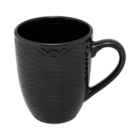 Caneca Cerâmica Ipanema Preta Lyor 220ml