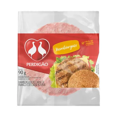 Hamburguer perdigao aves/bovino 90g*