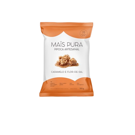 Pipoca Artesanal Mais Pura Caramelo e Flor de Sal
