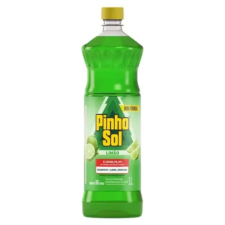 Desinfetante Pinho Sol Limão Frasco 1lt