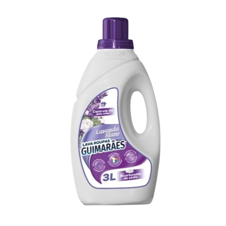 Lava roupas liquido guimaraes lavanda blanc 3l