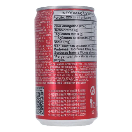 Refrigerante Coca Cola Original Lt 220ml 360-16