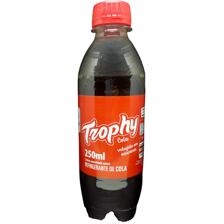 Refrigerante pet 250ml trophy cola