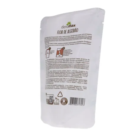 SABONETE LÍQUIDO DENOMAX SACHÊ FLOR DE ALGODÃO 200ML 360-21