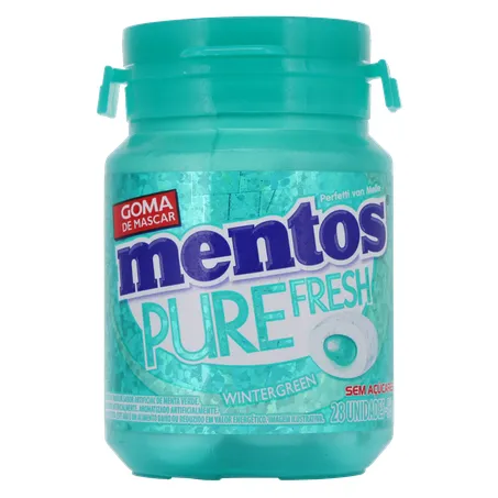 Goma De Mascar Mentos Pure Fresh S/Açúcar Wintergreen Pt 56g 