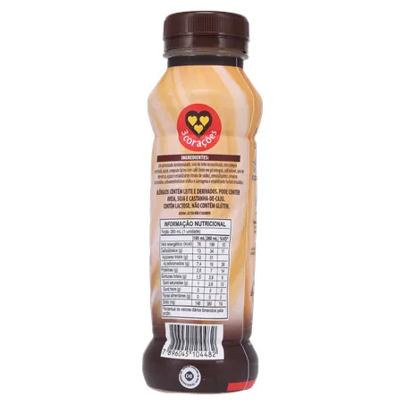 BEBIDA LACTEA 3 CORAÇÕES PINGADO 260ML 360-13