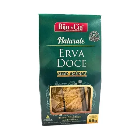 BISCOITO BIJU E CIA ERVA DOCE ZERO NAT 60G