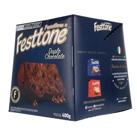Panettone festtone duplo chocolate 400g 360-4