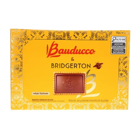 Biscoito Chocolate ao Leite Bridgerton Bauducco Ch 360-0