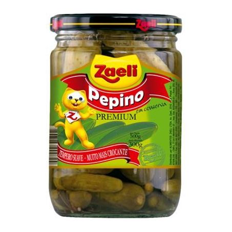 Pepino Conserva Zaeli 300g Premium 