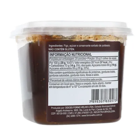Doce fruta forno velho figo 400g 360-16