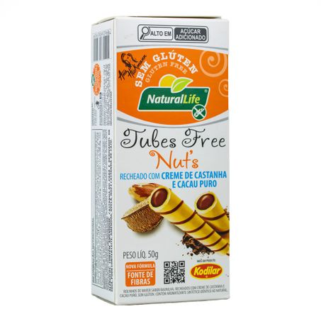TUBES FREE CREME DE CASTANHA E CACAU 50G