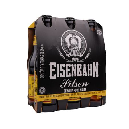 Cerveja eisenbahn pilsen original 355ml c/6 unds 360-26