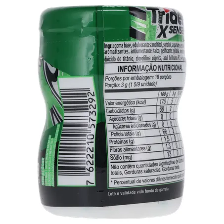 GOMA MASCAR TRIDENT GARRAFA SPEARMINT 54G 360-13