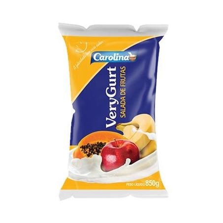 Bebida Lactea Carolina Salada de Frutas Pacote 850g
