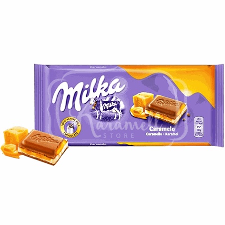 CHOCOLATE BARRA CARAMELO MILKA 100G