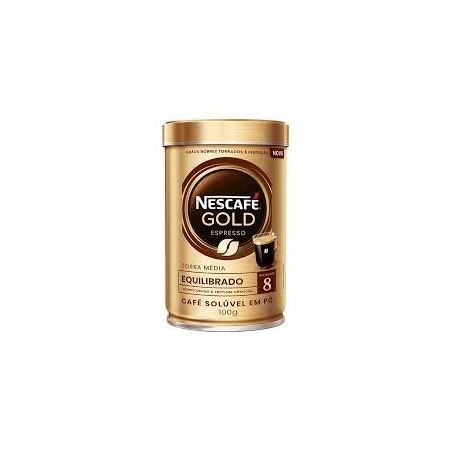 Café Solúvel em Pó Nescafé Gold Espresso Intenso Lata 100gr