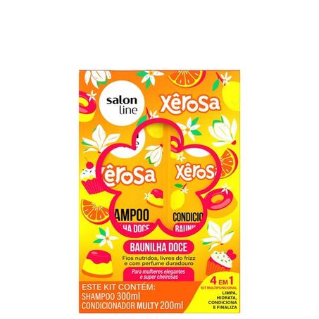 SHAMPOO+CONDICIONADOR SALON LINE XEROSA BAUNILHA DOCE 300/200ML