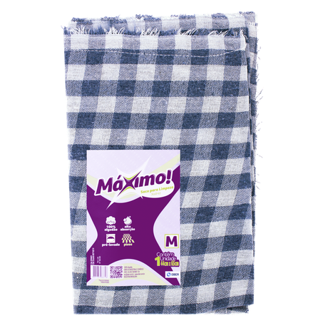 Saco Maximo Algodão 44x65 xadrez