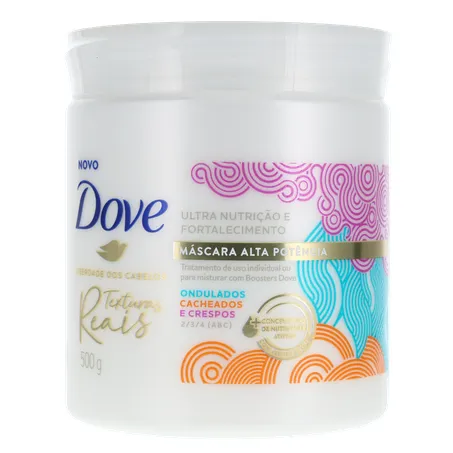 Máscara de Tratamento Texturas Reais Ondulados, Cacheados e Crespos Azeite de Oliva Dove 500G 360-0