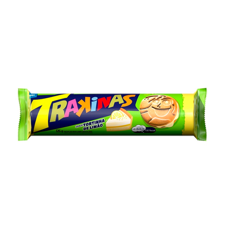 BISCOITO RECHEADO TRAKINAS TORTINHA LIMÃO 126G