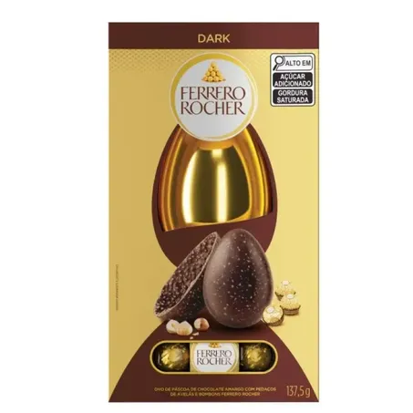 Ovo da Páscoa Ferrero Rocher Dark 137,5g