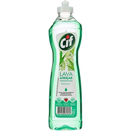 Deterg Louça Cif 420g Concentrado Erva Doce