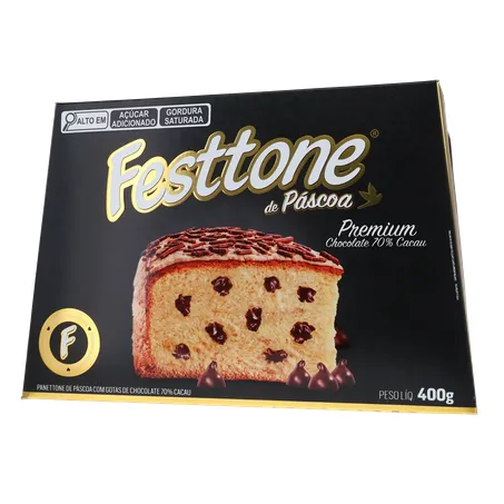 Panettone de Páscoa Festtone Chocolate 70 Cacau 400G 360-19